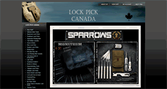 Desktop Screenshot of lockpickcanada.com