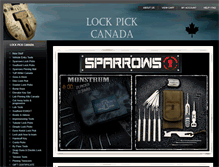 Tablet Screenshot of lockpickcanada.com